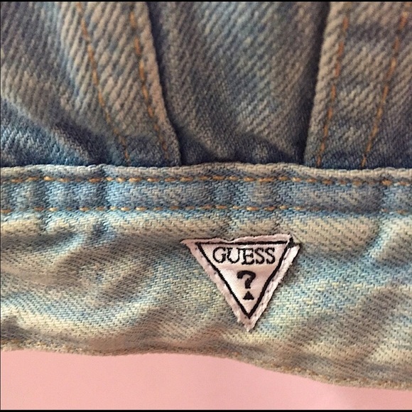 Guess Denim Rose Jean Jacket Acid Wash Patchwork Paintings Skull Compass Blood - Picture 8 of 12